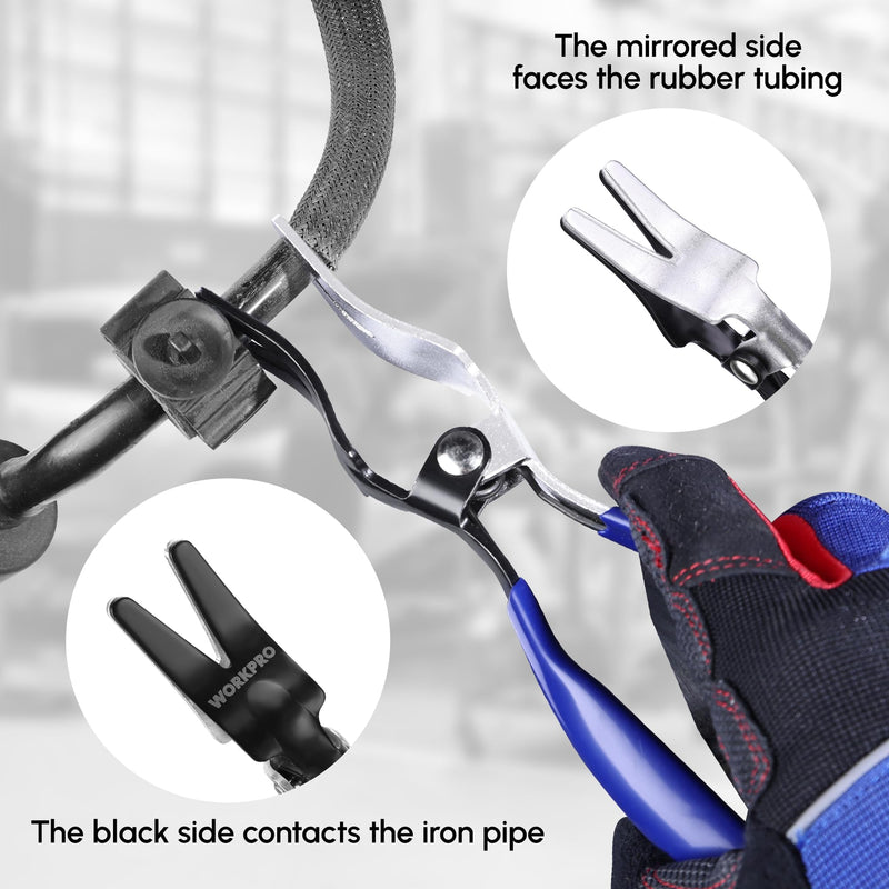 WORKPRO Hose Removal Pliers, Automotive Hose Remover Tool for Fuel and Vacuum Lines, Hose Remover Pliers Separator Pliers for Marine, Oil, Vehicle Hose Pipes
