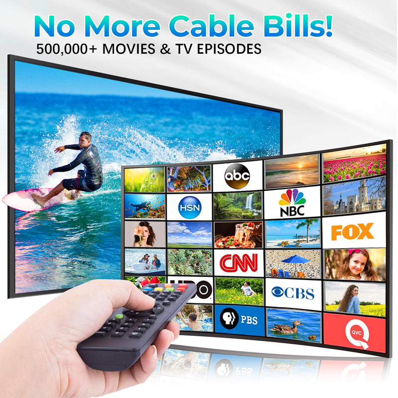 TV Antenna for Smart TV Indoor, Digital Antenna for Local Channels | 2026 Upgraded TV Antenna, Support 4K 8K 1080p HD Antenna with Amplifier Signal Booster & 18FT Coaxial Cable