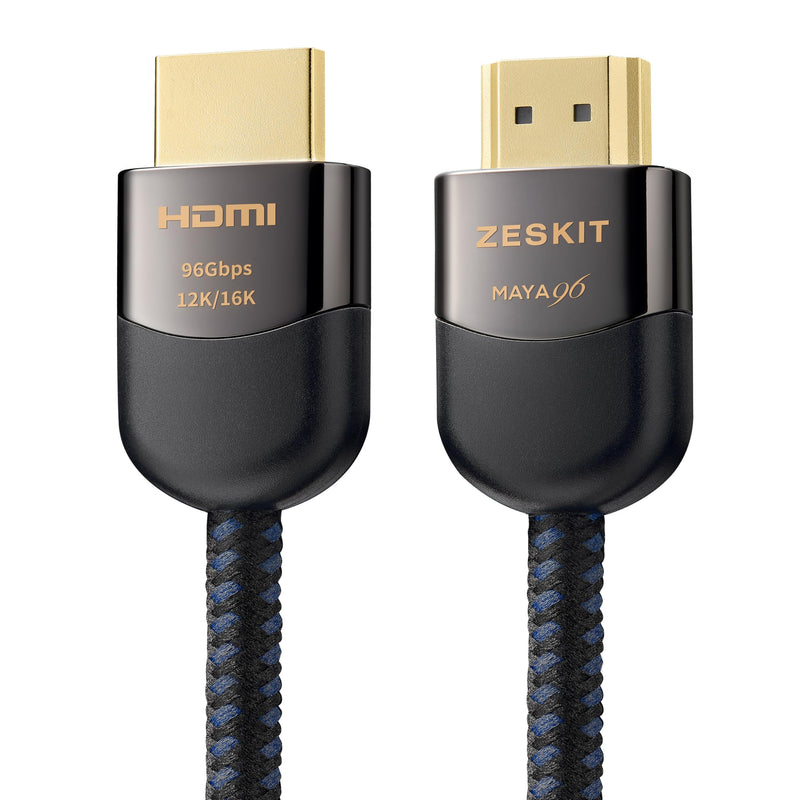 Zeskit Maya HDMI 2.2 Cable 96Gbps 12K 16K (10 Feet 3m) 10ft/3m