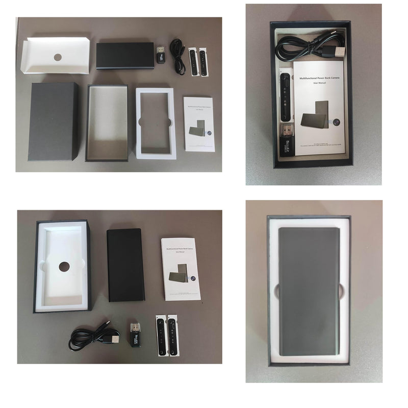Hidden Camera - Spy Camera - Mini Camera - 10000 mAh HD 1080P- Portable Mobile Power Supply Camera - Secret Camera - Evidence-Collecting Camera-Small Camera-Nanny camera-55 Hours of Record