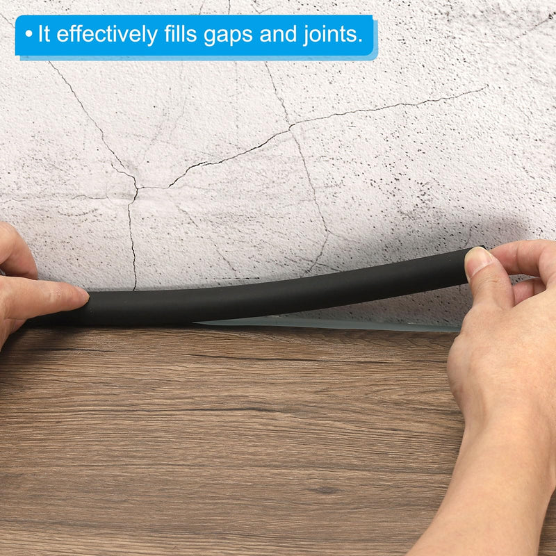 PATIKIL 13/16 Inch x 9.8 Feet Backer Rod, Foam Rope Caulk Crack Joint Filler Roll Seal Weather Strip for Home Construction, Black
