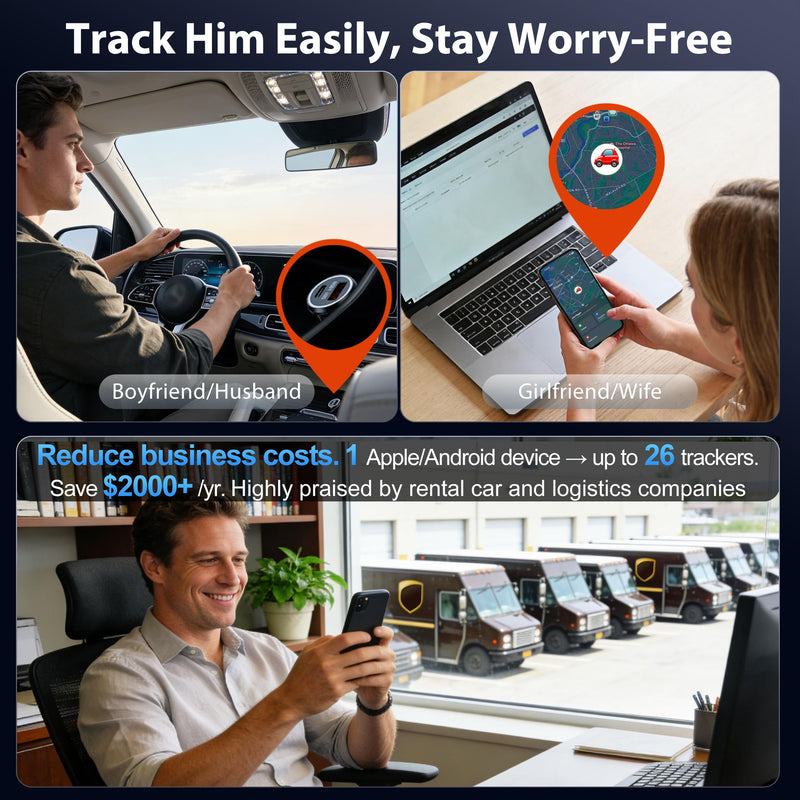 2026 NEW Car GPS Tracker for Vehicles with Rechargeable Battery | Compatible with iOS & Android, Anti-Theft Car Locator, Parking Finder, No SIM Card, No Monthly Fee 1 Pack · 𝗔𝗺𝗮𝘇𝗼𝗻 𝗖𝗵𝗼𝗶𝗰𝗲