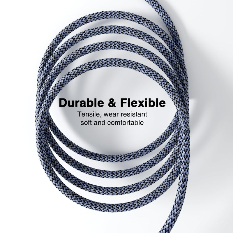 Braided Thunderbolt 5 Cable 5FT 2Pack Compatible, 8K@165Hz, 4K@540Hz, 80Gbps, 120Gbps BW, 240W PD for Thunderbolt 4/5, Mac mini, Razer Blade, MacBook Pro M4 M5, iPhone 17, USB4 2.0