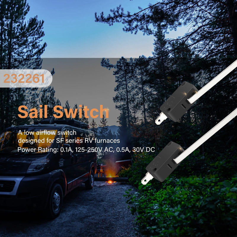 232261 Sail Switch Replacement for Suburban SF Series RV Flame Furnace-20/25/30/35/42（2pack）