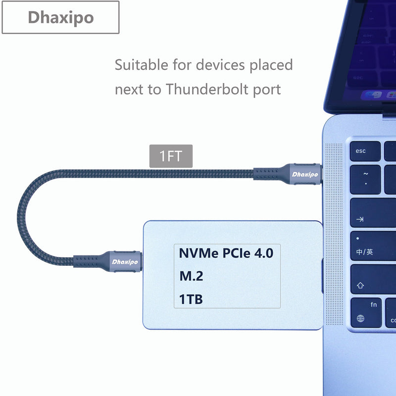 USB 4 for Thunderbolt 4 Cable 0.3m/1FT, 40 Gbps Data transfer with 240W and 4K@144Hz 5K@ 60Hz or 8K@30Hz,Compatible with Thunderbolt 4/3 Cable and USB C,fit for Laptop,Docking,Monitor and more 1pack 1ft Black