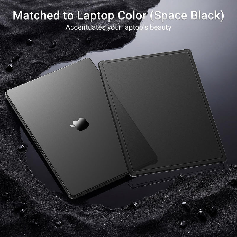 MOSISO Compatible with MacBook Pro 16 inch Case M5 M4 M3 M2 M1 2026-2021 | 4 in 1 Kit Matte Reinforced Corners Protective Hard Shell Cover for A3429 A3428 A3403 A3186 A2991 A2780 A2485, Black