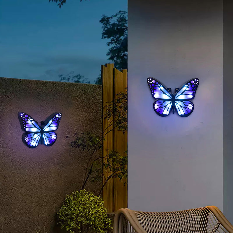 Ground Lights, Equipped with 4 Solar Lights for Outdoor Waterproofing, 14 LED Solar Landscape Lighting, Suitable for Gardens, courtyards, terraces, corridors, Lanes, and walkways (Blue) Blue