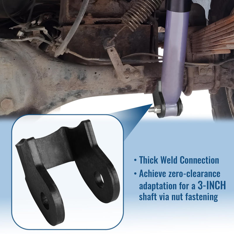 2-Piece Set Heavy Duty Shock Mounts ,Shock Brackets for Off-Road Trailers, Thick Welded