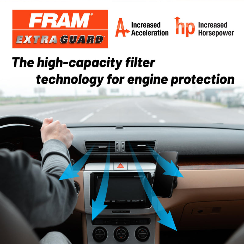 FRAM Extra Guard CA4309 Replacement Engine Air Filter for Select Infiniti, Nissan, Saab and Subaru Model Years, Provides Up to 12 Months or 12,000 Miles Filter Protection