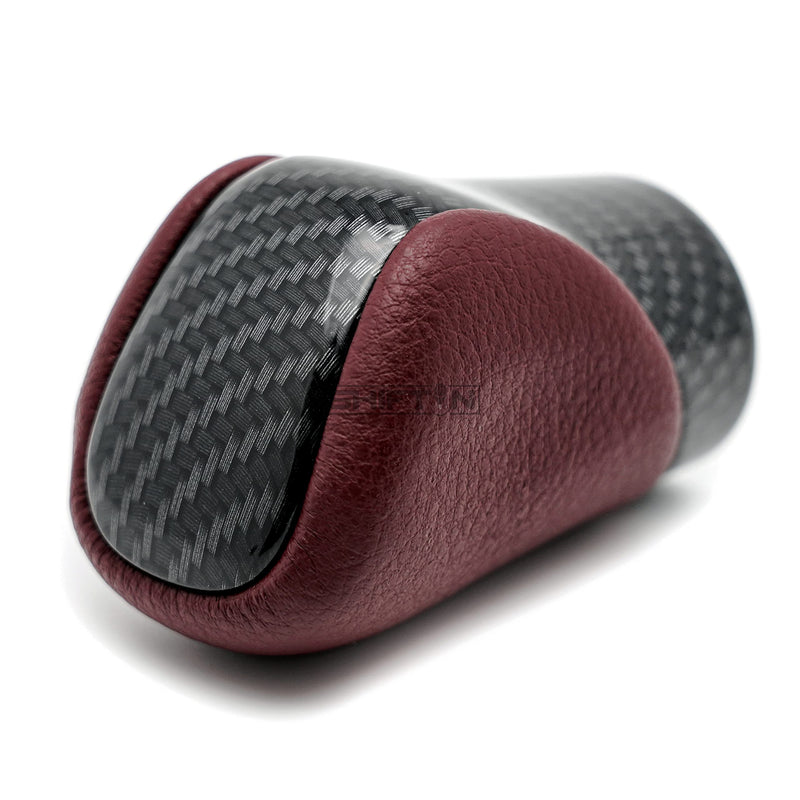 Gear Shift Knob Shifter for Lexus ES GS GX is NX RC RX 200t 300 350 3450h 450hL 350L (Rioja Red Rose/Carbon Fiber Pattern) Rioja Red Rose / Carbon Fiber Pattern