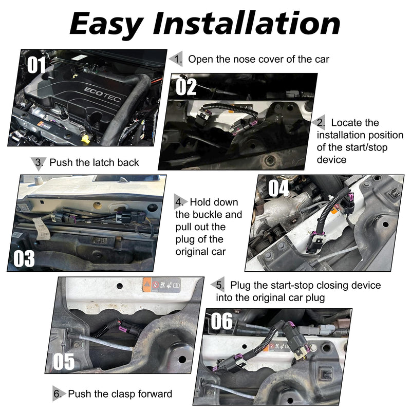 Auto Start Stop Eliminator Compatible with Chevy Malibu (2016-2018)/Cruze (2015-2018)/Chevy Equinox (2017-2018) and Cadillac XT5 (2016-2018) (Big Plug)