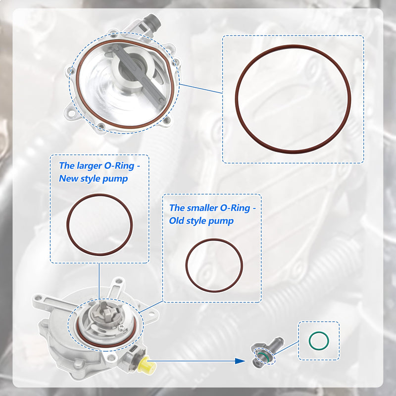2.0T Vacuum Pump Rebuild Gasket Seal Kit Replacement for VW - Jetta, GTI, GLI, Passat Eos Golf R, Audi - A3, A4, TT