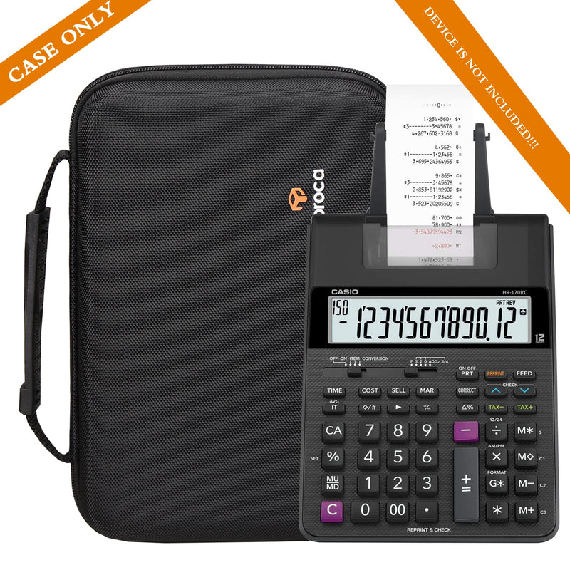 Aproca Hard Storage Travel Case, for Casio HR-170RC Plus Min-Desktop Printing Calculator