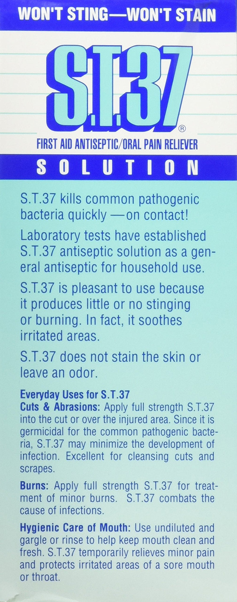 S.t.37 Mouth Pain Relief Solution - 16 Oz 16 Fl Oz (Pack of 1)