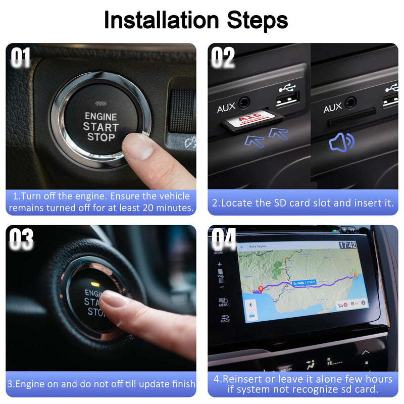 2026 Latest A15 Navigation SD Card for Ford/Lincoln, Compatible with F-150 Explorer Expedition Fusion Edge Escape MKC MKZ MKX Sync 2, Navigation SD Card Maps Update USA/Canada, GM5T-19H449-AJ