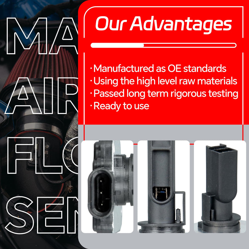 Mass Air Flow Sensor AFH50M-05 MAF Compatible with Buick Lesabre/Park Avenue/Regal, Chevrolet Camaro/Impala/Lumina, Oldsmobile 88, Pontiac Bonneville Replaces 12568877 2134337