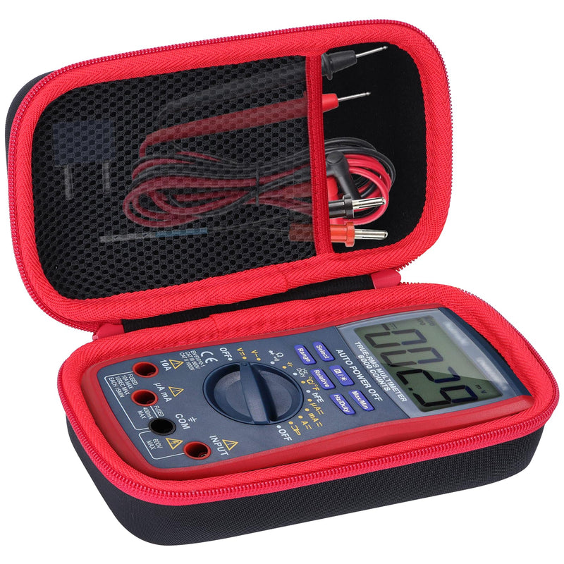 Lebakort Hard Case Compatible with AstroAI Digital Multimeter Analyzer TRMS 6000 Counts Volt Meter Ohmmeter Auto-Ranging Tester for TRMS 6000 Counts Meter