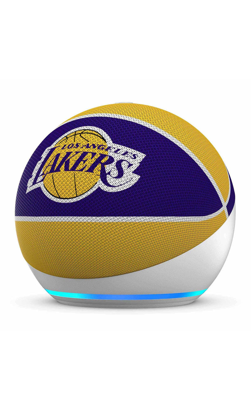 Amazon Echo Dot (newest model) | Officially Licensed NBA Limited-Edition | Los Angeles Lakers
