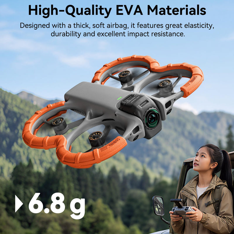 Avata 360 Propeller Guard - Bumper Guards Anti-Collision Ring Cover Gimbal Protective for DJI Avata 360 Drone Accessories Orange