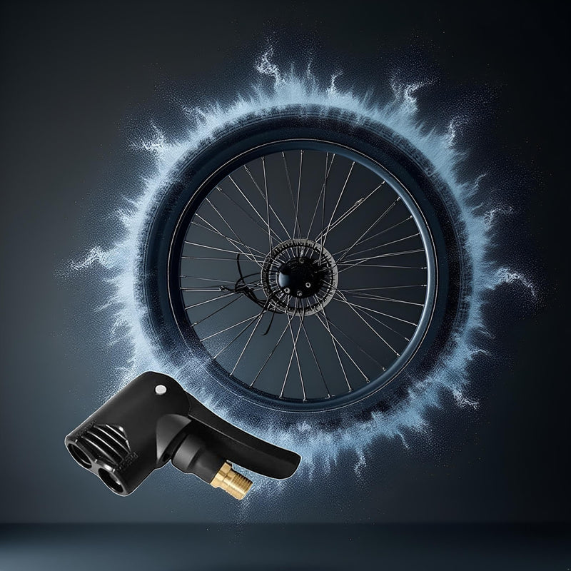 ZS569 Black Presta Valve Adapter Dual Head Bike Track Pump Tyre Air Pump Connector Head Tires and Tubes Accessories