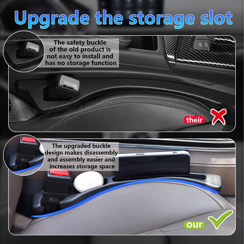 【Compatible with Honda CR-V】 Seat Gap Filler,No Drop Seat Guard Compatible with Honda CR-V,Drop Seat Guards for Cars(2Pcs),Emergency Keychain Car Escape Tool(2Pcs)