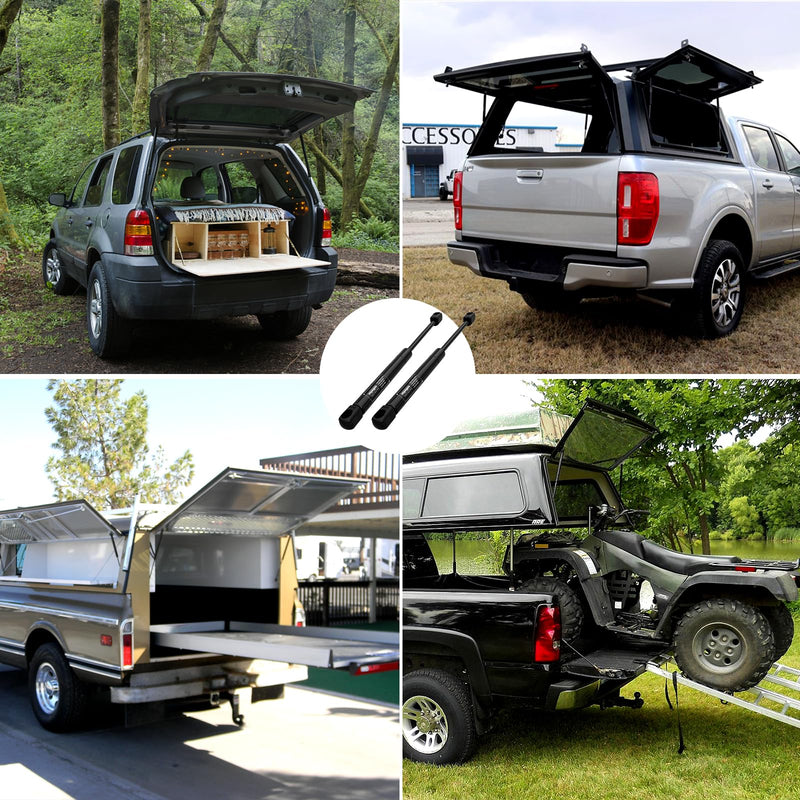 Vepagoo C16-06874 17 inch 40Lb/178N Gas Shocks Struts for Truck Canopy Leer are Camper Shell Truck Topper Rear Window, Pickup Cab Canopy Door, 2pcs (1pair) 40 LB