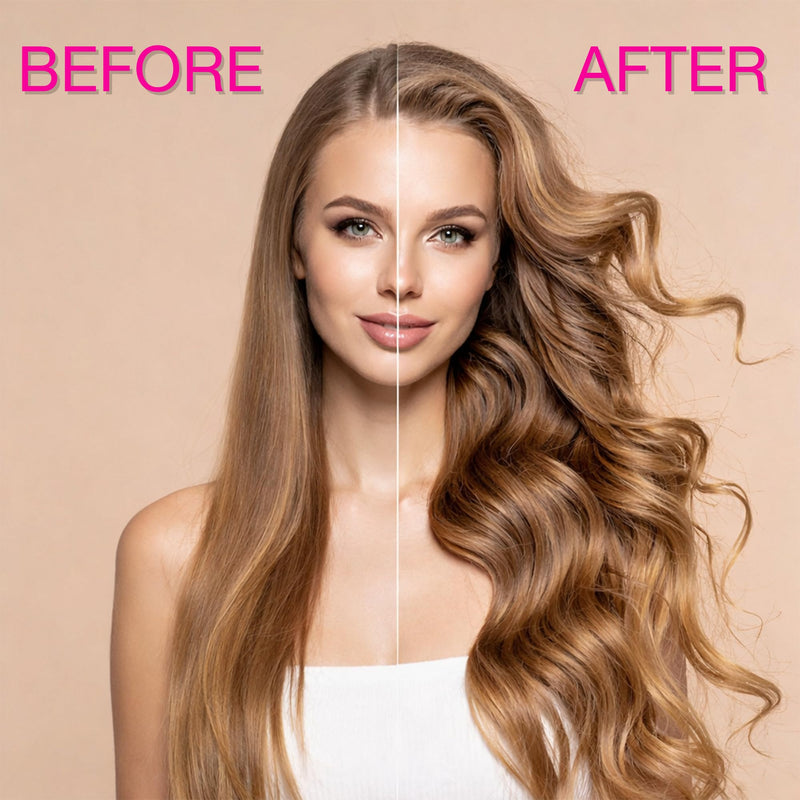 4pc Large Hair Rollers for Volume & Bouncy Curls - Self Grip Styling Rollers for Long & Short Hair, Heatless Curlers for Lift, Body & Waves, Lightweight & Travel Friendly