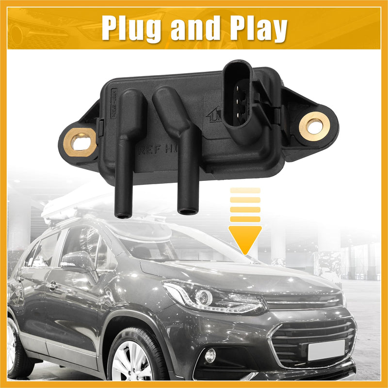 EGR Valve Pressure Feedback Sensor DPFE Sensor F77Z9J460AB DPFE15 for Ford F150 F250 Focus for Lincoln for Mazda for Mercury Exhaust Gas Recirculation Pressure Feedback Replacement