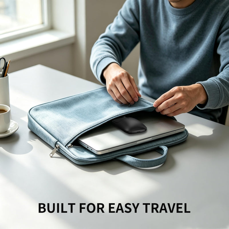 Bluetooth Mouse for Laptop Mac MacBook PC Chromebook Notebook - Black | No USB Receiver, Slim Portable Design, Silent Click, 4 DPI Adjustable, Long Battery Life, Aluminum Alloy Roller Computer Mice