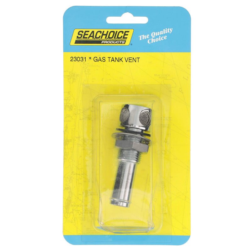 Seachoice Thru Hull Fuel Tank Vent, Chrome-Plated Brass, 5/8 In. Straight