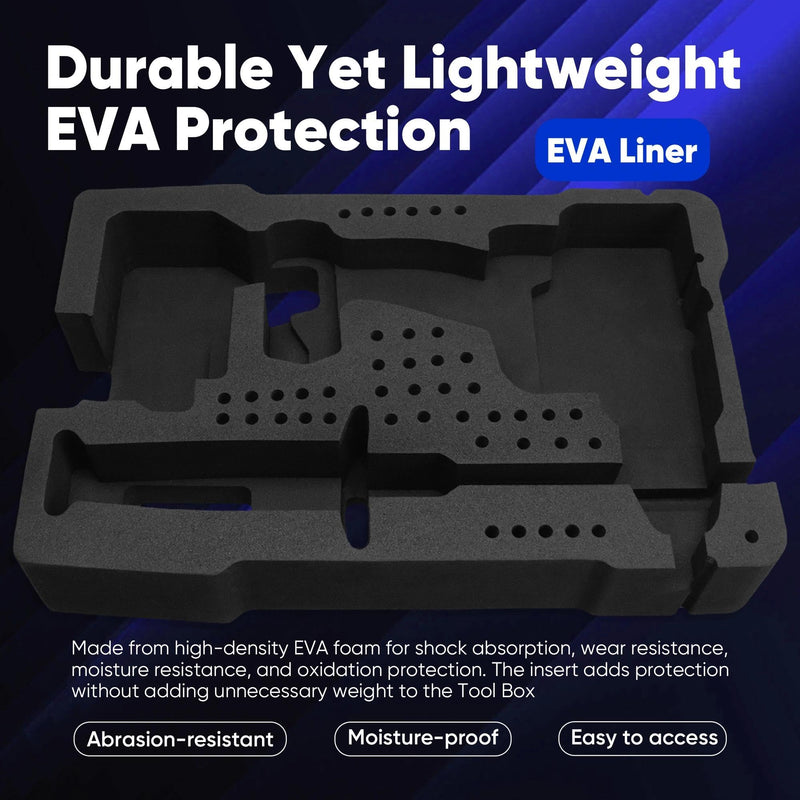 EVA Liner Organizer Compatible with 8435 Series Tool Box, Precision-Cut Insert Fit for 2903 or 2904 Series Tools 1/2" Drill/Driver and Accessories, Only Compatible with 4.0/5.0 Battery Black Compatible with Drill/Driver