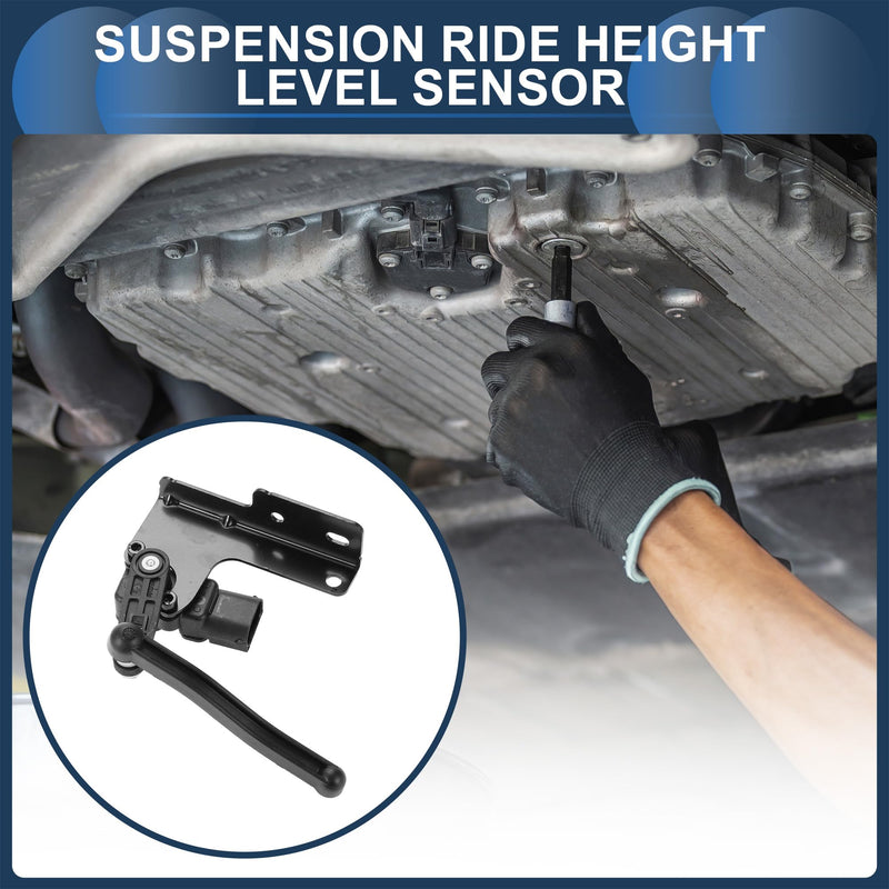 Air Suspension Ride Height Level Sensor, Front Right Height Level Sensor No.68235500AA/68270710AA for Ram 1500 2015-2018 Black, 1 Pc