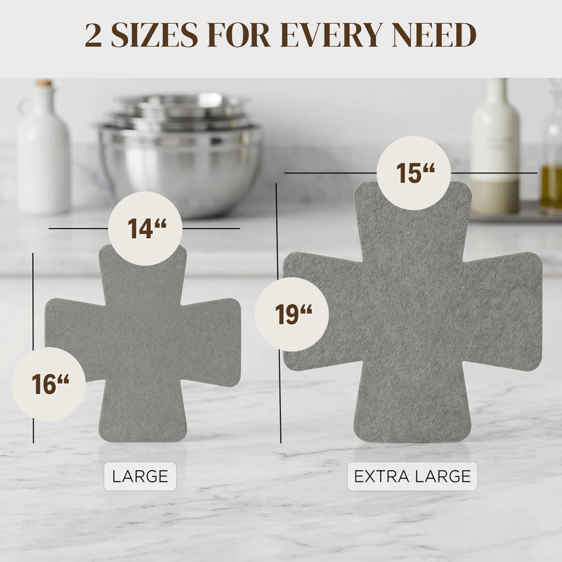 Evelots Pan & Pot Protectors – 12-Pack Extra Thick Felt Cookware Dividers for Pots, Pans & Dishes – Prevent Scratches, Chips & Cracks When Stacking – Heavy Duty Non-Slip Felt Pads Set of 12 Gray
