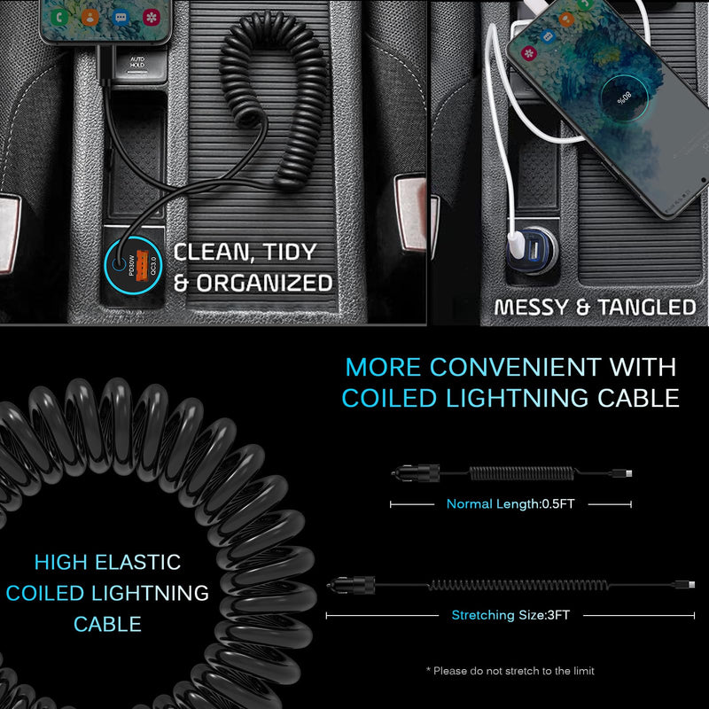 USB C Android Car Charger Fast Charging Compatible with Motorola Razr Ultra | Razr 2026/Edge Plus/Edge 2025 2024/Moto G Play/G Stylus/G Power/G 2026 2025 2024 2023,48W Fast Car Adapter+3ft Type C Cable