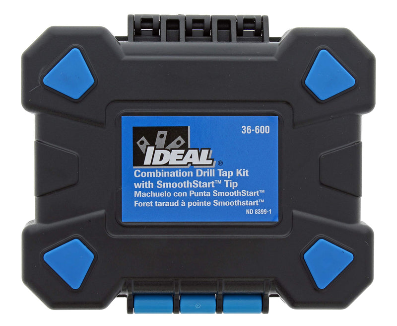 Ideal Electrical 36-600 Standard Drill/Taps - (8 Piece) 1/4 in. Hex Shank, Drilling, Tapping, HSS Bit Kit