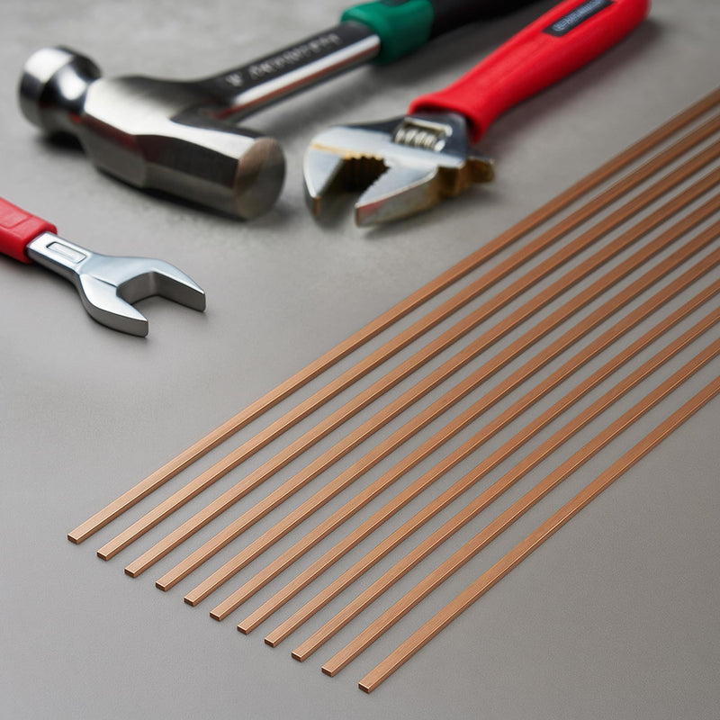 15% Silver Brazing Rods AWS BCuP-5 20 Sticks Silver Solder Phos Copper Brazing Alloys Flat Welding Rods 0.050"x1/8"x10" for Air Conditioning, Refrigerator, Cold Storage, and HVAC Units 20PCS,BCup-5,15% Silver Length-10 Inch