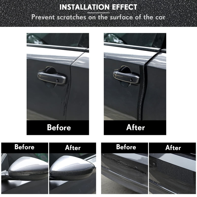 Frienda Car Door Edge Guards Door Sill Protector Automotive Entry Guard Anti Collision Scuff Sill Trim Protection Strips for Most Cars Vehicles Accessories(2.8 Inch Wide, 16.4 Feet,Black) 2.8 Inch Wide Black