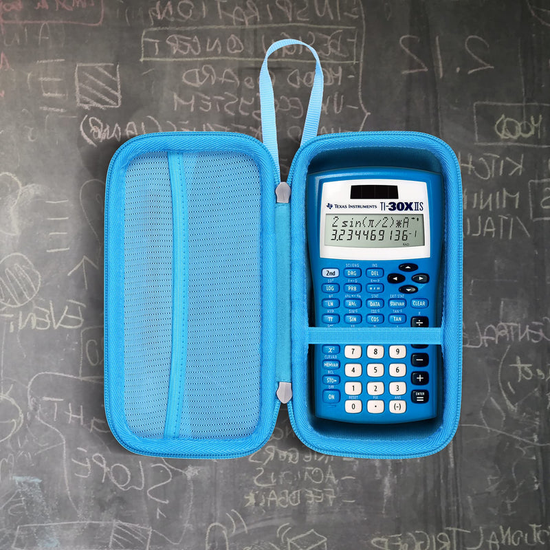 Khanka Hard Travel Case Replacement for Texas Instruments TI-30XIIS Scientific Calculator, Case Only (Blue) Blue