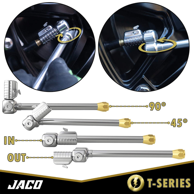 JACO Lightning T-Series Tire Air Chuck - 1/4" F-NPT (Open Flow)