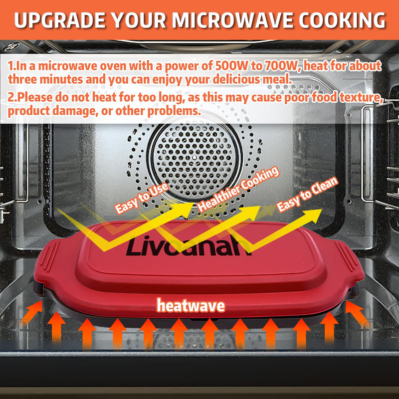 Microwave Egg Cooker for 2 Eggs - Microwave Egg Poacher & Fryer for Breakfast Sandwiches, Quick Breakfast Maker, Nonstick, Dishwasher Safe, BPA-Free, Portable for Home, Travel & RV (Red) Red
