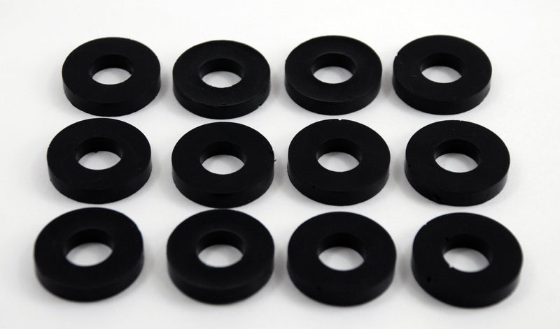 Isolate It: Sorbothane Vibration Isolation Washer 70 Duro (.45" ID - 1" OD - .19" Deep) - 12 Pack