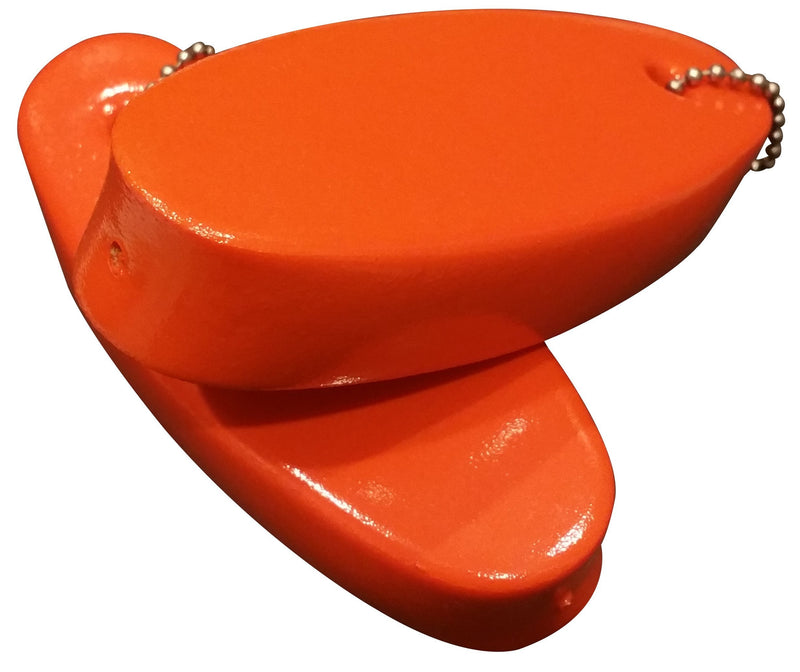 Jumbo Vinyl Coated Floating Keychain Key floatsMade in The USA Orange
