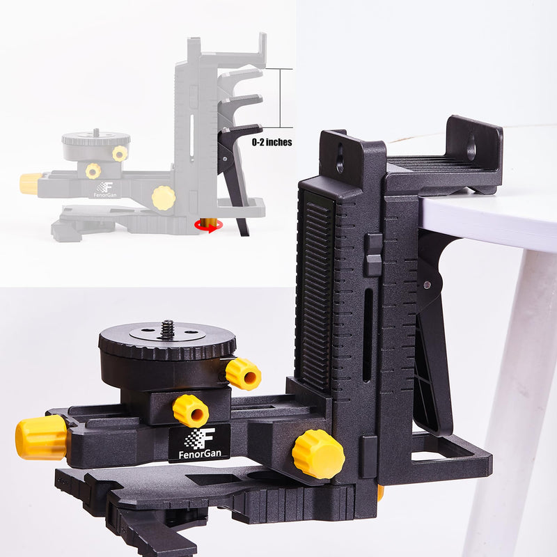 laser level accessory kit 360 ° base, upgraded base stability bracket, with 5/8-inch threaded interface, multifunctional magnetic rotating base with tilt angle adjustment and adjustable clamp