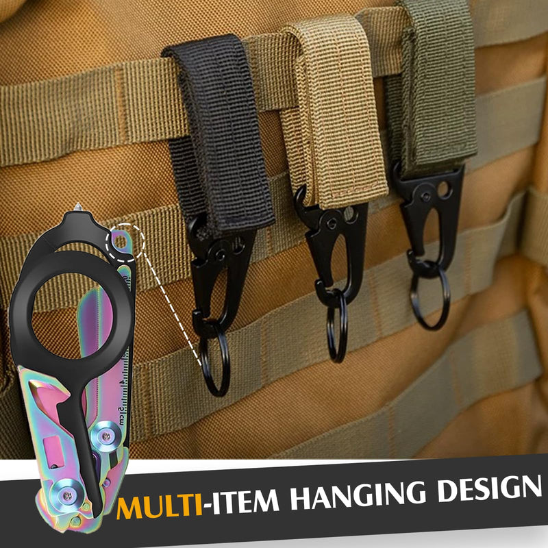 Trauma Shears Foldable with Compatible Holster,Multi Tool Emergency Response Trauma Scissors,EMT Tactical Shears,Medical Shear for Nurses Black Magic