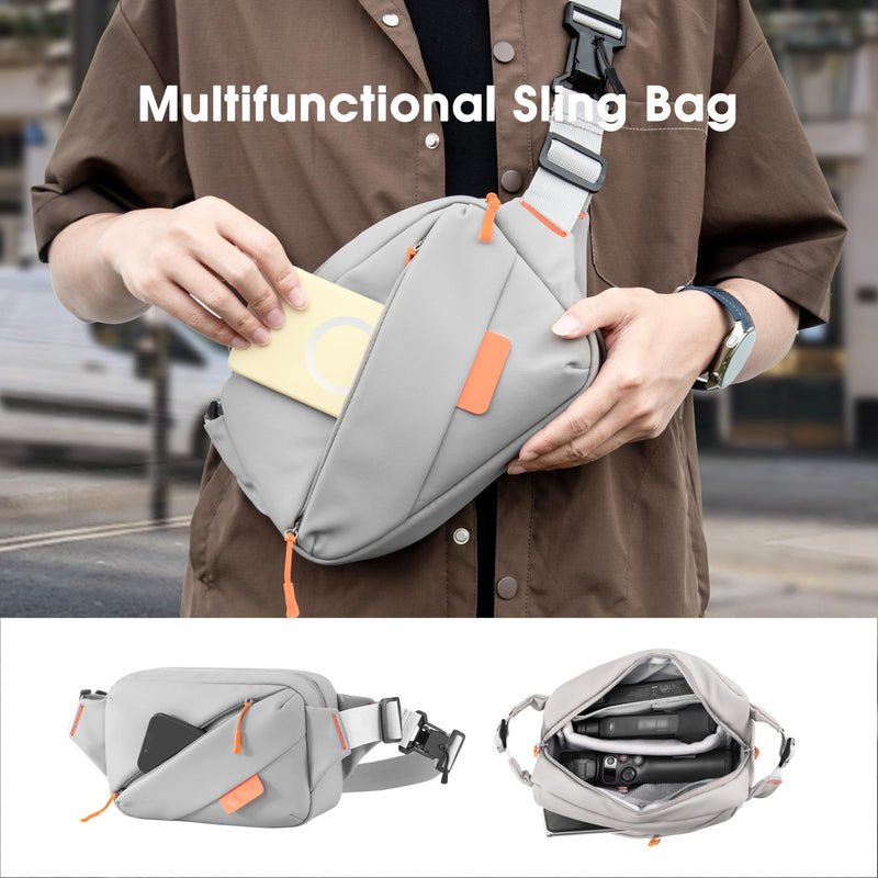Carrying Bag for Insta360 Luna Ultra X5 Creator Bundle Case Accessories | X4 Air X3 Go ultraTravel Magnetic Quick Release Travel Case Chest Bag for DJI Osmo 6 5 Pocket 4 Pro 3 4P Mobile Gimbal