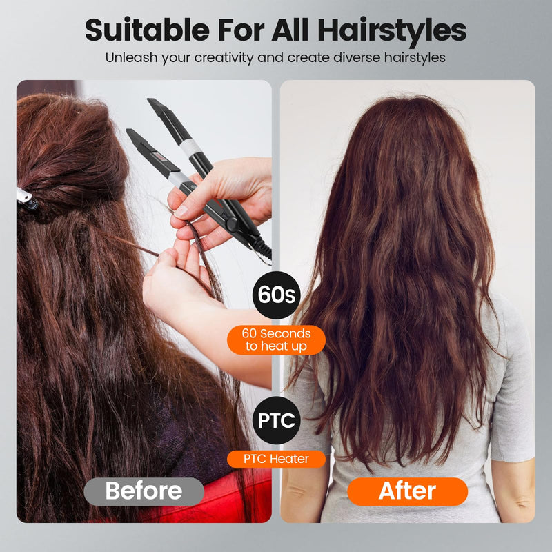 Professional Hair Extensions Iron with LCD Temperature Display, Pre Bonded Hair Extensions IronKeratin Bonding Tools, Heat Hairs Connector Adjustable 80℃-200℃