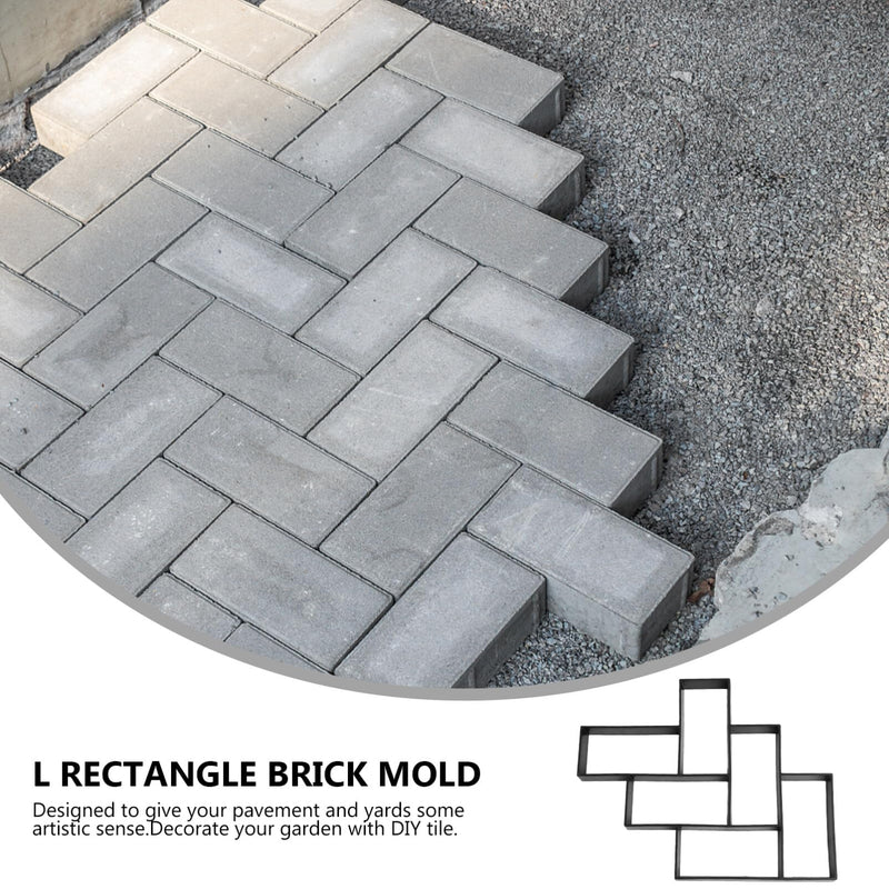 DOITOOL Rectangular Garden Paving Mold 19.76X15.86X1.57In Reusable Concrete Brick Mold for DIY Outdoor Path Walkway Patio Floor Tile