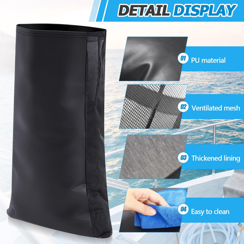 Huhumy Boat Anchor Storage Bag 33 x 22 Inch Heavy Duty Vented Nylon Storage Bags Boat Bag Anchor Bags for Boats Box Anchors Fluke Anchors Spike Anchors