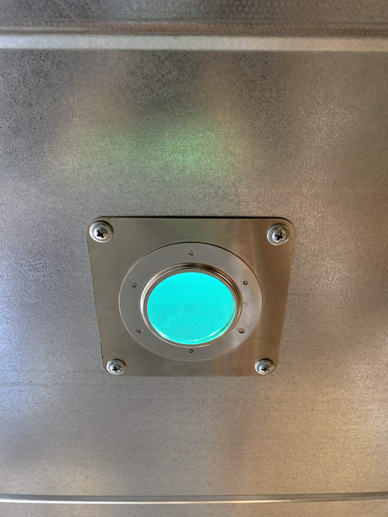 UV Inspection Viewport - Sight Glass for UVC Installations, HVAC Duct Mounted Viewport Sight Glass - Ultra Violet Lamp Installation Viewport 1
