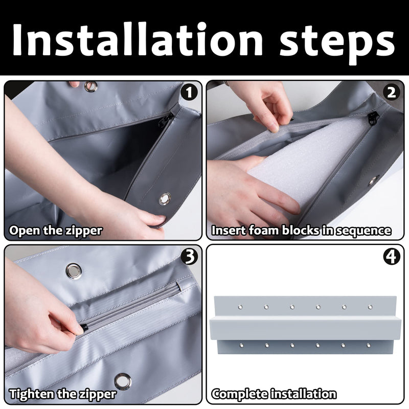 DECOHS Boat Straight Dock Bumpers- Boat Corner Edge Dock Bumper Fender- Marine Boat Edge Bumpers for Docking, Preventing Dent & Scratch During Docking A Style